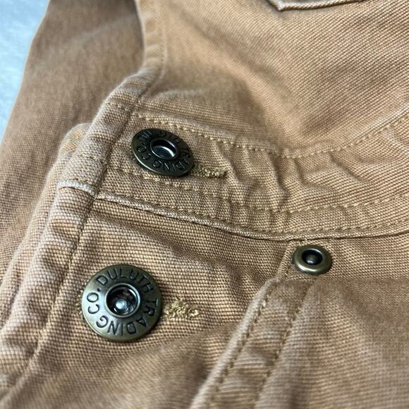 Duluth Kids' DuluthFlex Fire Hose Bib Overalls Brown Cargo Utility Canvas Size 6 - Picture 5 of 9